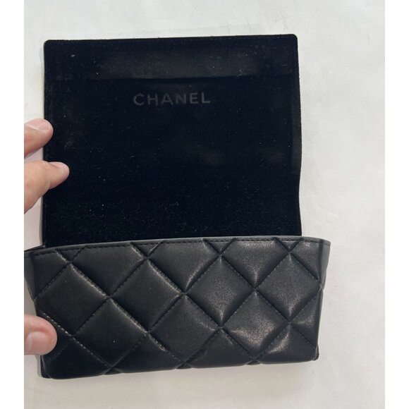 Chanel Sunglasses Logo Quilted Soft Case in Black - Picture 3 of 3